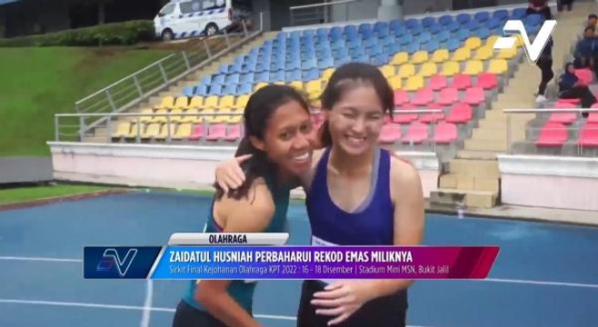 ZaidatulHusniah Perbaharui Rekod Emas Miliknya Acara 200m