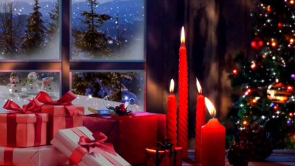 christmas music piano cover || christmas music with fireplace sounds || christmas classic music playlist