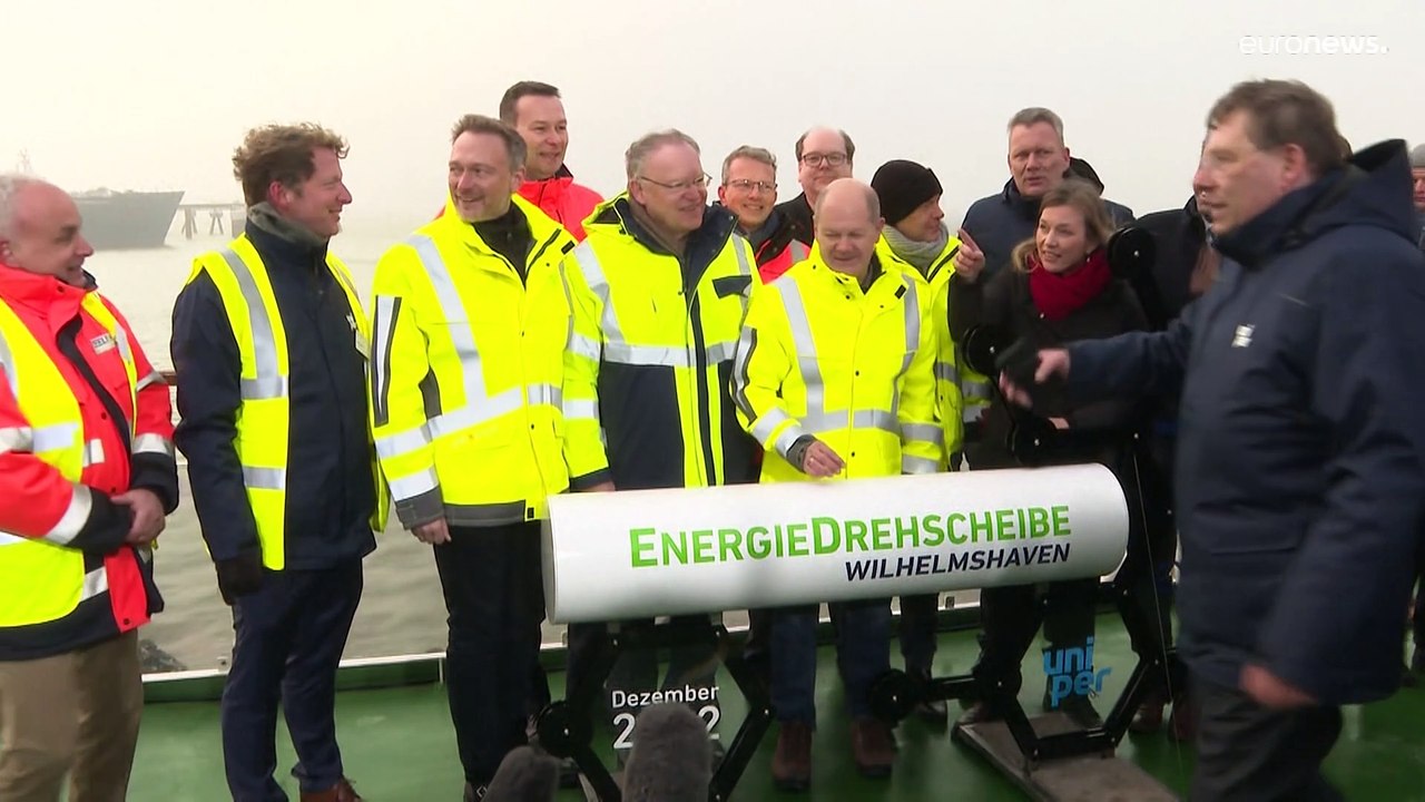 First liquid natural gas terminal opened in Germany - video Dailymotion