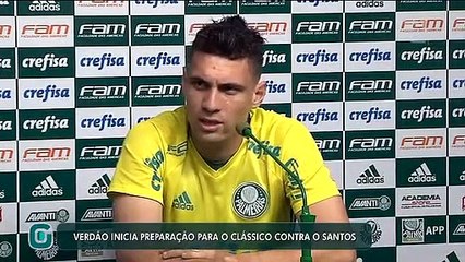 Verdão inicia preparação para o clássico contra o Santos