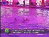 Lara e Nayara representam o Brasil no nado sincronizado