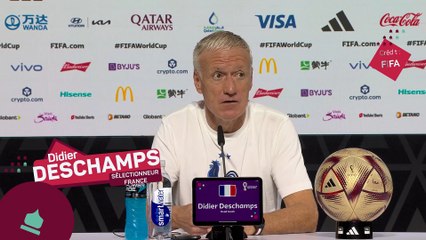 Deschamps : "Je n'ai pas d'inquiétudes, de stress"