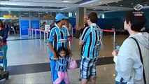 Grêmio desembarca em São Paulo antes de pegar o Santos