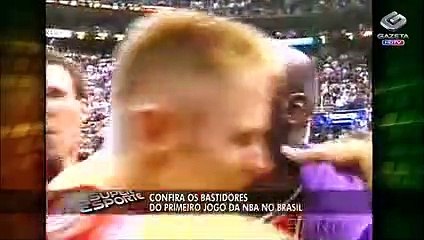 Confira os bastidores do primeiro jogo da NBA no Brasil