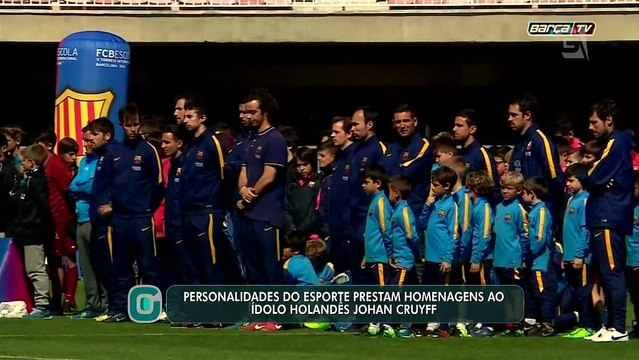 O mundo do futebol segue com as homenagens a Johan Cruyff