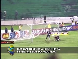 Jogadores do Guarani festejam classificação no vestiário