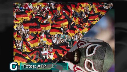 Imagens da vitória do México sobre a Alemanha