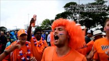 Ambiente da torcida antes da partida Holanda x Argentina