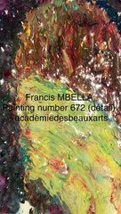 Francis MBELLA painting number 672 (détail)