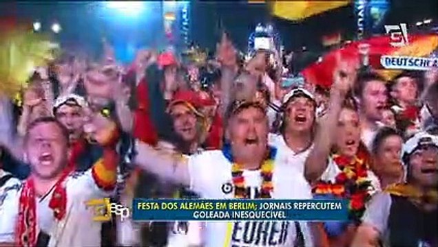 Festa dos alemães em Berlim jornais repercutem goleada inesquecível