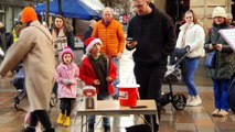 The Salvation Army play Christmas songs on Buchanan Street