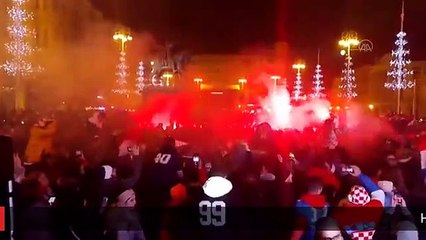 Hırvatistan taraftarları galibiyeti sevinçle kutladı (2)