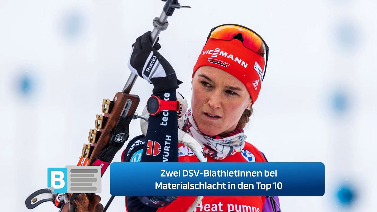 Zwei DSV-Biathletinnen bei Materialschlacht in den Top 10