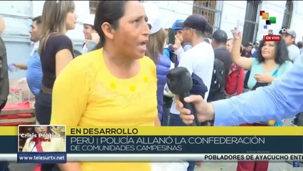 Liberan detenidos en el local de la Confederación de Comunidades Campesinas