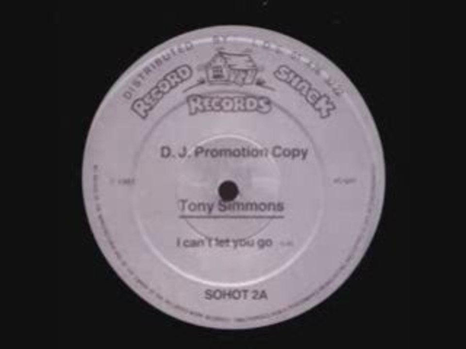 Tony Simmons - I can't let you go