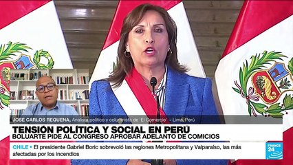 José Carlos Requena: "Las protestas en Perú podrían terminar con la renuncia de Boluarte"