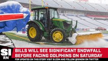 Buffalo Bills Gets Slammed With Snow Ahead of Matchup With Miami Dolphins