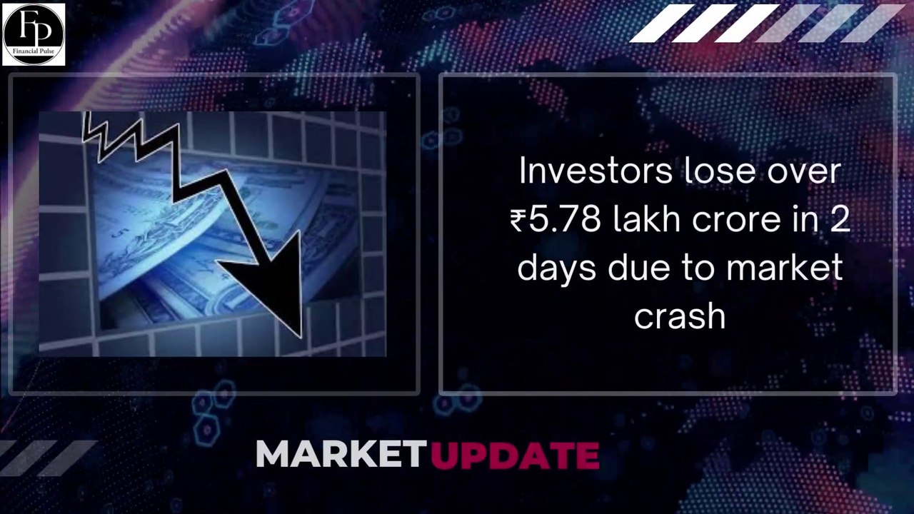 Investors lose over ₹5.78 lakh crore in 2 days | Financial News