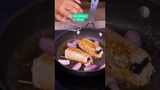 Spécial fêtes Roulés de dinde aux pruneaux et sauce aux échalotes