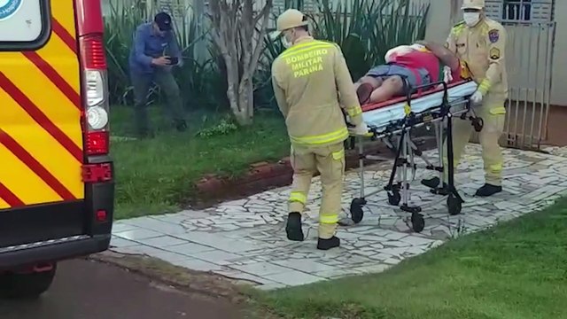 Homem fica ferido ao sofrer queda de plano elevado no Presidente