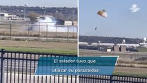 Piloto sale disparado de aeronave por problemas al aterrizar