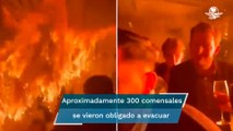 Chispa de bengala provoca incendió del árbol de Navidad en un restaurante