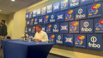 Kansas Coach Bill Self Reacts to 84-62 Win Over No. 14 Indiana Hoosiers