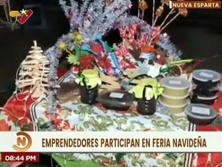 Diferentes emprendedores participan en la feria navideña en el edo. Nueva Esparta