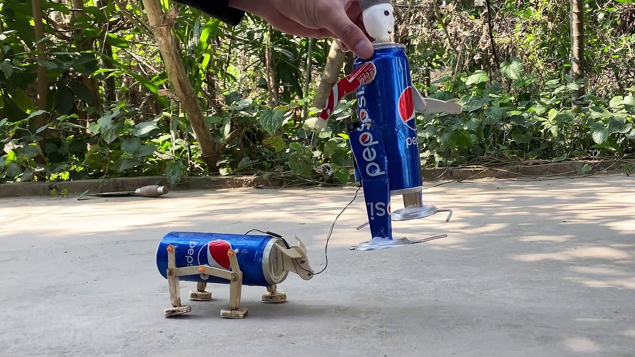 How to make a man lead a buffalo from a can of Pepsi - DIY