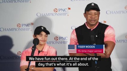 Tiger enjoying 'amazing relationship' with son Charlie at PNC Championship