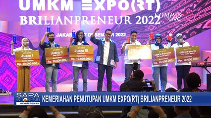 Yuk, Intip Kemeriahan Penutupan UMKM Expo(RT) Brilianpreneur 2022