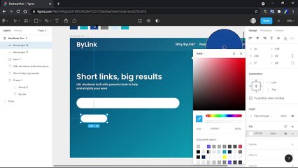 Website Link Shortener Design in Figma   Day - 02   Appsventory