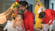 Debina Bonnerjee Gurmeet Choudhay New House Grah Pravesh Video Viral, दोनों बेटियों के सर पर रखा कलश