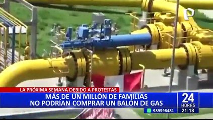Más de un millón de familias no podrían comprar un balón de gas en las próximas semanas por las protestas