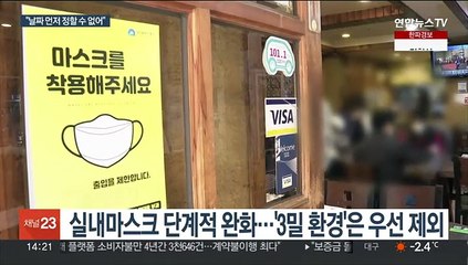 설 연휴 전 실내마스크 벗는다?…"시기 특정 곤란"