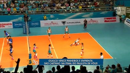 Video herunterladen: Osasco vira sobre São Caetano e vai à decisão do Paulista feminino de vôlei