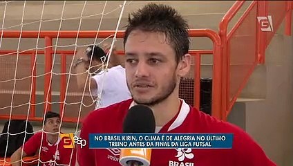Brasil Kirin demonstra alegria no último treino antes da final