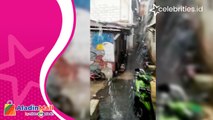 Viral, Hujan Es Buat Heboh Warga di Jakarta