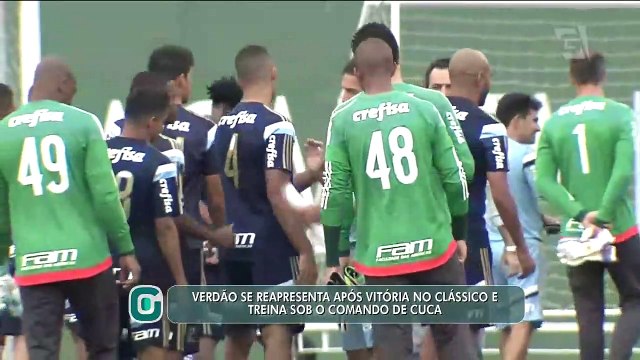 Cuca realiza primeiro treino sob o comando do Palmeiras