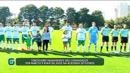 Torcedores do Palmeiras são comandados por Marcos e Evair