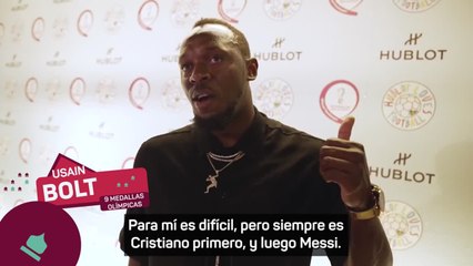 La sinceridad de Bolt cuando le preguntan por el debate Messi-Cristiano