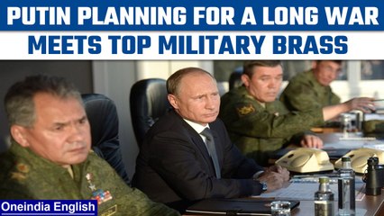Putin meets top military brass to discuss Ukraine strategy | Oneindia News *International