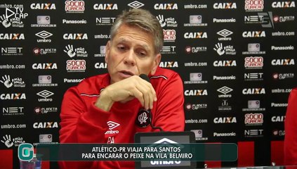Atlético-PR se prepara para pegar o Peixe na Vila
