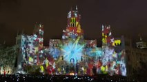 Un videomapping transforma el Palacio de Cibeles en un cuento de Navidad