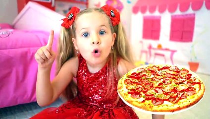 Diana and Roma Pretend Play Monster under the bed story