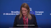 Metsola promete reformas para recuperar la confianza tras el escándalo de corrupción en la UE