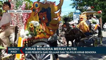 8.000  Pelajar dan TNI-Polri Ikuti Kirab Bendera Merah Putih Sepanjang 1001 Meter