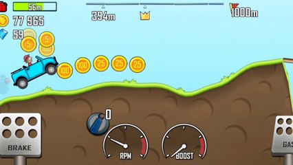 Hill Climb Racing Game|level 5 Sky blue Car