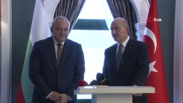 İçişleri Bakanı Soylu, Bulgaristan İçişleri Bakanı Demerdzhiev ile bir araya geldi