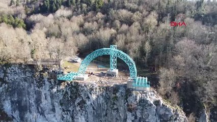 MİLLİ PARKA 'UÇURUM SALINCAĞI' YAPILIYOR